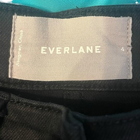 Everlane Cropped Wide Leg Black Jeans Women’s 4 Denim Hi Rise Minimalist Basic - Picture 7 of 13